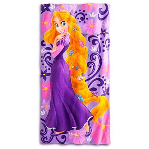 Disney Store Girls' Rapunzel Tangled Beach Towel 100 Cotton Shop in