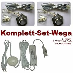 Wega Vitrinenbeleuchtung 2er Set mit Trafo