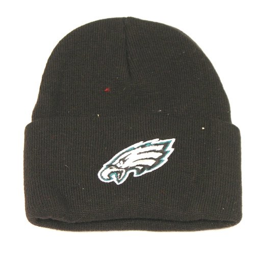 Philadelphia Eagles Black Winter Knit Cap (Cuffed)