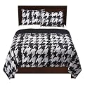 Home Houndstooth Comforter - Black