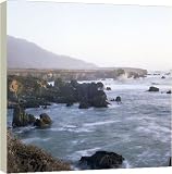 Pacific Ocean along rocky coast - 40 Inch Canvas Print (101 cm) by Robert Harding