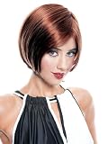 Short Red Auburn Wig Bob Cut European Style Theatre Costumes Accessory Theatrical Production