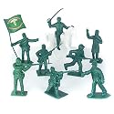 Civil War 69th Regiment Irish Brigade: 45 Piece Set of 54mm Green Soldier 1:32 Figures