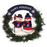 Cleveland Indians MLB 20" Team Snowman Wreath