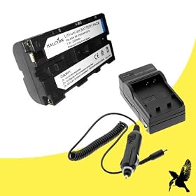 Halcyon 2000 mAH Lithium Ion Replacement Battery and Charger Kit for Sony HVR-Z1U 3CCD High Definition Digital Camcorder and Sony NP-F550