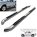 RAFTUDRIVE 3 inch Round Stainless Steel Running Boards Fit 05-16 TOYOTA Tacoma Double Cab (With 2 full size front doors and 2 full size rear doors)