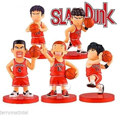 Anime Toy New 5 Pcs Slam Dunk Sakuragi 7cm Mini PVC Figures Set by Anime Toy