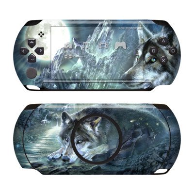 Sony PSP Street Skin für E1000 / E1004 Design Schutzfolie + Wallpaper - Bark at the Moon