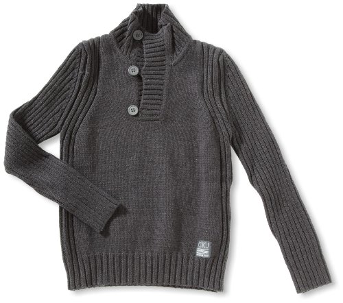 Calvin Klein Jeans Jungen Pullover CBR101 KQM08, Gr. 152 (12 Jahre), Grau (982) Preisvergleich