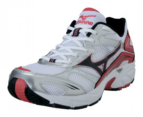 MIZUNO Wave Crusader 6 Herren Laufschuhe, WeiÃ?/Schwarz/Rot, 46