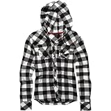 Fox Racing Pike Hooded Girls Flannel Fashion Shirt