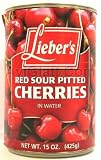 Lieber's Red Sour Pitted Cherries in Water 15 oz