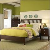 1475 Series Bedroom Set in Distressed Brown Cherry Size: Queen