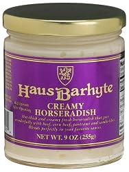 Haus Barhyte Mustards Creamy Horseradish, 9-Ounce Jars (Pack of 12)