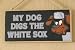 My Dog Digs MLB Chicago White Sox Wood Door Sign 5'' x 10''