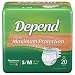 incontinence46 - Depend Fitted Maximum Protection Briefs Size SmallMedium Pk20