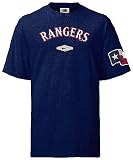 Texas Rangers 3 Button Short Sleeve Polo Shirt (Adult Large)