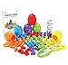 JOYIN Play-Act Counting/Sorting Bears Toy Set with Matching Sorting Cups Toddler Game for Pre-School Learning Color Recognition STEM Educational Toy-72 Bears, Fine Motor Tool, Dice and Activity Book