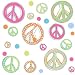 RoomMates RMK1437SCS Glitter Peace Signs Peel & Stick Wall Decals