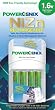 PowerGenix ZR-PGX1HRAA-4B 1 Hour Quick Charger with 4 AA 1.6v NiZn Rechargeable Batteries