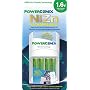 PowerGenix PGX1HRCH-4AAZiNc-1.6v 4-Position Charger with 4 AA High Voltage 1.6v 2500 mWh ZiNc Rechargeable Batteries