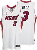 Dwyane Wade White adidas NBA Authentic Miami Heat Jersey