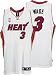 Dwyane Wade Miami Heat White Authentic Adidas NBA Jersey