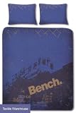 Bench 'Urban' Design Blue Double Duvet Cover set 100% OFFICIAL