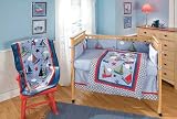 Crown Crafts Ahoy 4 pc Crib Bedding Set