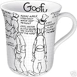 Licensed Disney Goofy Ceramic Sketch Book Coffee Mug