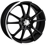 Akita Racing AK-35 435 Black Wheel with Machined Lip (18x7.5)