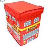 corocoro《電車/バス》カラーBOXハーフ☆キッズ収納用品通販☆【レッド】