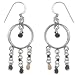 Girl Sterling Silver Handcrafted Earring 2.5 inches (ers235)