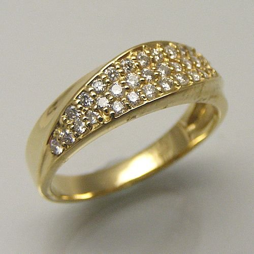 ゴールド K18 ダイヤモンド 0.38ｃｔ  リング