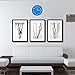 Binwo Modern Colorful Stylish Elegant Silent Non-ticking Home Kitchen/Living Room Wall Clock 10 Inches