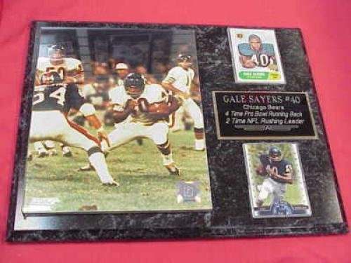 Bears Gale Sayers 2 Card Collector Plaque