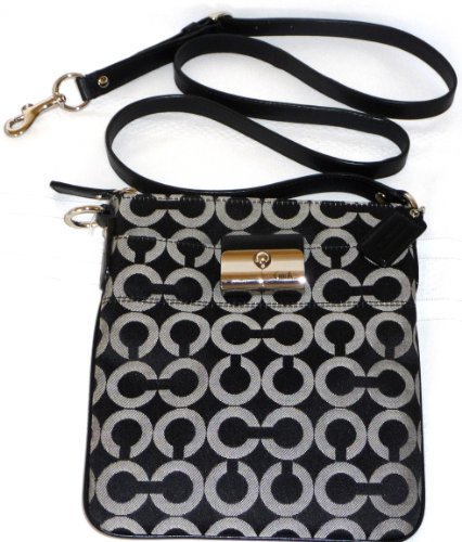 Coach Kristin Signature Graphic Op Art Swingpack Crossbody Bag Handbag Style 43642