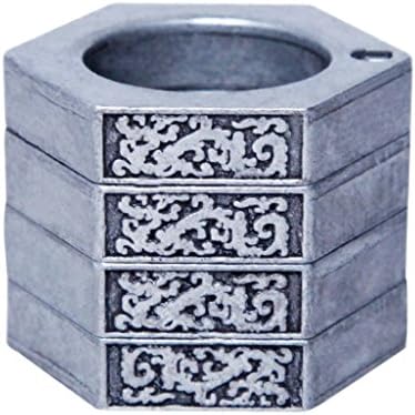 Qubic Multi-Functional Tool Magic Ring Super Useful Outdoor Survival Equipment (Sliver)