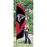 Atlanta Falcons NFL Applique & Embroidered Tall Team Flag (102x30)