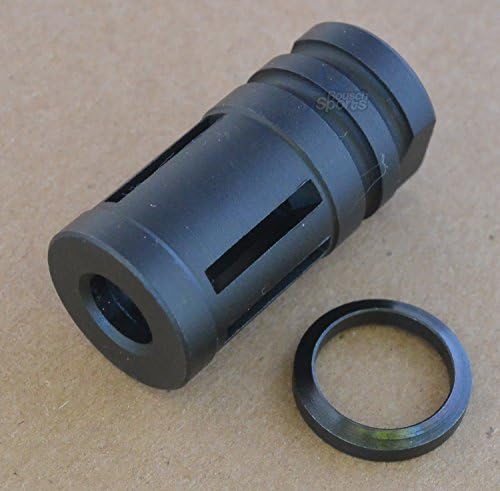 Rousch Sports® USA A2 Muzzle Brake Comp + Crush Washer 5/8"-24 Threads Per Inch (TPI) For .308 - 300 blackout + Various other Cal rifles with 5/8"-24 threaded barrels