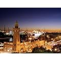 Poster Hamburg - Landungsbr�cken am Abend, 50x70 cm, Farbe