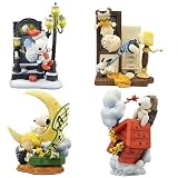 Peanuts SquareEnix Snoopy Collection Set of 4 Formation Arts Mini Figures