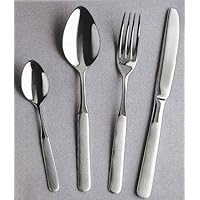 Strauss Monica 84-Piece Stainless Steel Flatware Set, Service for 12