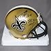 Drew Brees Autographed/Hand Signed New Orleans Saints Mini Helmet w/SB MVP Inscription