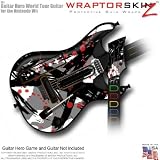 Abstract 02 Red Skin fits Band Hero, Guitar Hero 5 & World Tour Guitars for Nintendo Wii (GUITAR NOT INCLUDED) by WraptorSkinz