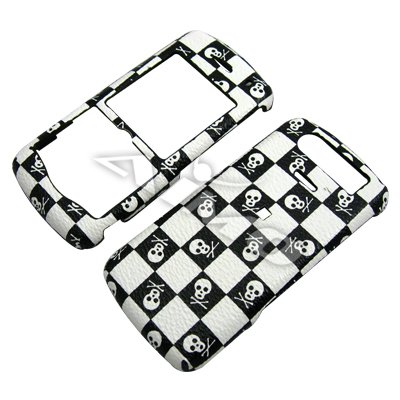 RIM BlackBerry Pearl 8110 8120 8130 Texturized Snap On Protector Hard Case Skulls Pattern