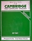 Practice tests for Cambridge first certificate in English