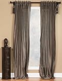 Window Drapery Panel / Curtain Panel / Drapes 96inch Polysilk Smoke