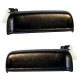 95-98 Toyota Tercel Front Outside Outer Exterior Black Door Handles Pair Set