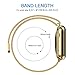 Apple Watch Band,Teslasz® 38mm Mesh Replacement Strap Stainless Steel Milanese Loop Strap Magnetic Buckle Wrist Band for Apple iWatch All Models (Gold 38 MM)